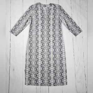 COOLIBAR FIJI Long Tunic, 3/4 Sleeve,  Modest Midi Dress  UPF 50+   Size X Small